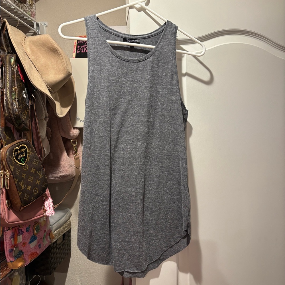 Topshop gray tank- US 6